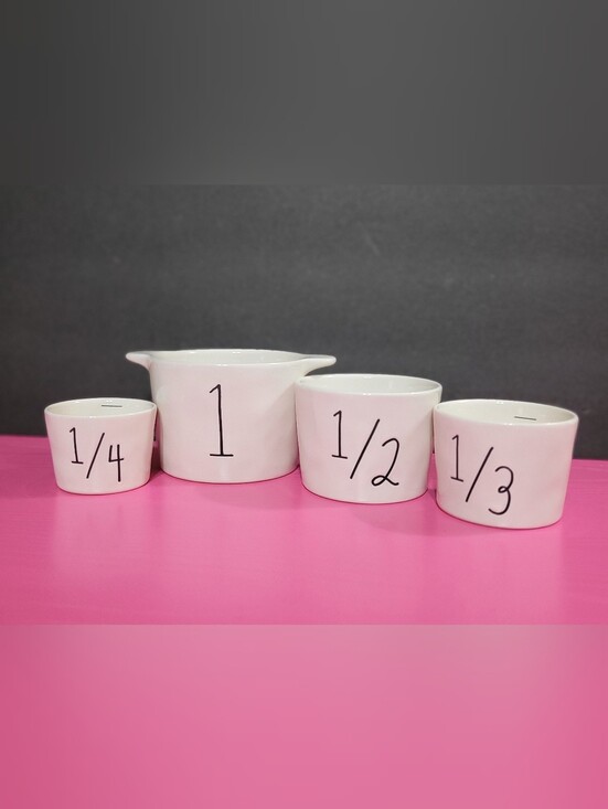 Rae Dunn Other - Rae Dunn Artisan Collection Nested Measuring Cup Set Ceramic (1561)